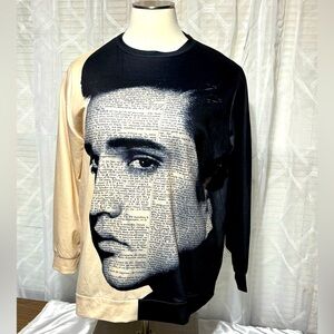 Elvis Presley long sleeve shirt 4x looks NWOT 30”L 25” p2p 25” sleeve
